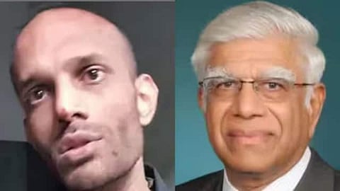 नातू आणि आजोबा (डावीकडून) 