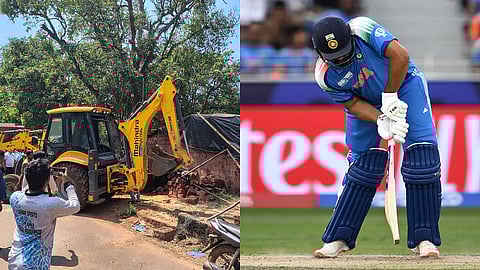 रोहित शर्माची विकेट पडल्यानंतर मालवणमध्ये 'पाकिस्तान जिंदाबाद'च्या घोषणा; भंगार दुकानावर नगरपरिषदेची बुलडोझर कारवाई