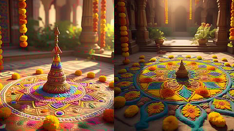 येतोय गुढी पाडवा....आकर्षक रांगोळीने घर सजवा; बघा डिझाईनचे एकाहून एक मस्त पर्याय