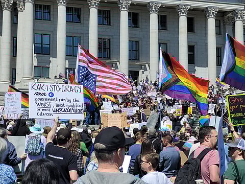 ट्रम्प यांच्याविरोधात पुन्हा जोरदार निदर्शने; अमेरिकेच्या ५० राज्यांमध्ये नागरिक रस्त्यावर उतरले