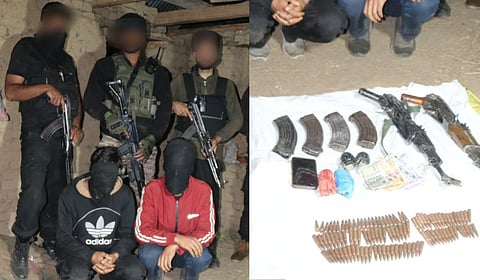 शोपियानमधून दोन दहशतवाद्यांना अटक; एके-५६ सह दारुगोळा जप्त