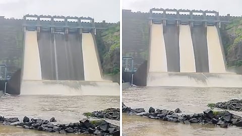 मध्य वैतरणा जलाशयाचे ३ दरवाजे उघडले 