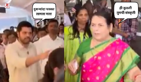नीलम गोऱ्हे यांच्या सुरक्षारक्षकाचा धक्का; वरुण सरदेसाई भडकले, म्हणाले - ''इथे काय...''