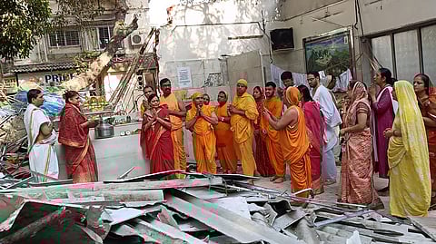 विलेपार्ले येथील जैन मंदिरावरील कारवाईनंतरचे संग्रहित छायाचित्र