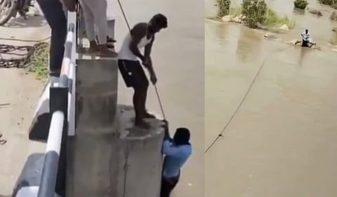 Karnataka : धक्कादायक! पत्नीसोबत सेल्फी काढणं बेतलं जीवावर; पत्नीने पतीला कृष्णा नदीत दिले ढकलून|Video 