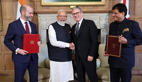 भारत-ब्रिटनमध्ये मुक्त व्यापार; करारामुळे ९९ टक्के भारतीय मालाला टॅरिफमधून मिळणार सवलत