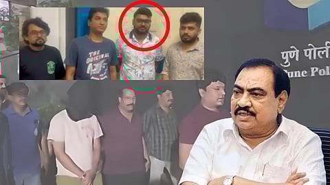 रेव्ह पार्टीत खडसेंच्या जावयाला अटक; पुण्यातून ५ पुरुष, २ महिलांना अटक; गांजा, मद्य, हुक्का जप्त