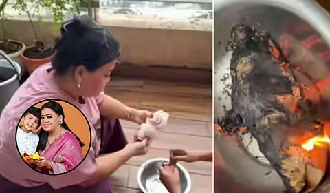 भारती सिंगने जाळली मुलाची आवडती 'लबूबू' बाहुली; म्हणाली, ''सैतानाचे रूप...''