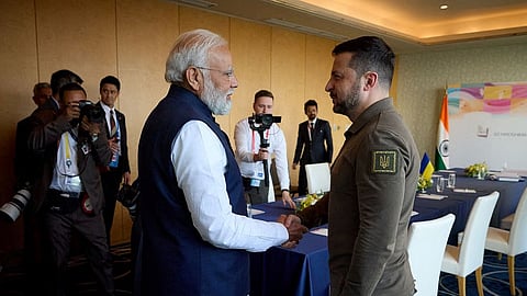युक्रेनच्या राष्ट्राध्यक्षांसोबत पंतप्रधान मोदींची चर्चा