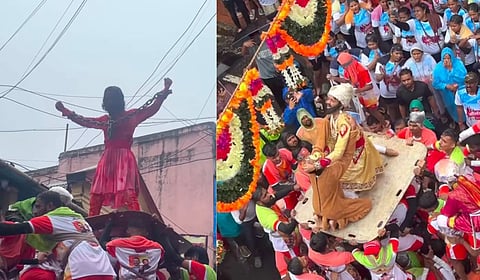 Dadar Dahihandi 2025 : शिवसागर गोविंदा पथकाचा ‘छावा’ देखावा ठरला आकर्षण; आयडीयलच्या दहीहंडीत संभाजी राजांच्या शौर्याचा इतिहास