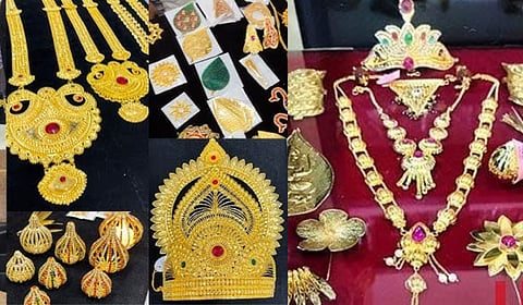 बाप्पाच्या कंठीहार खरेदीसाठी भक्तांची लगबग; मोती, गोल्ड व डायमंडमध्ये आकर्षक डिझाईन