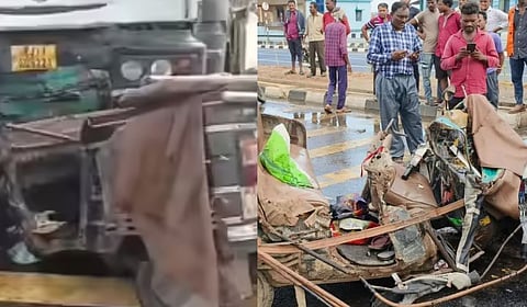 चंद्रपूरमध्ये ट्रक व ऑटोरिक्षाचा अपघात; ६ जणांचा मृत्यू, २ जखमी