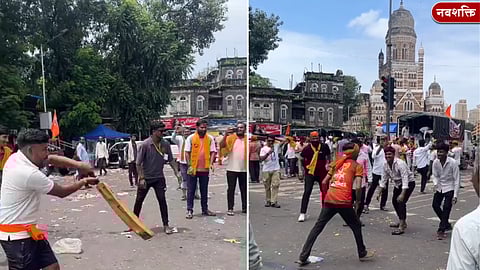 Maratha Reservation : आंदोलनाला ‘खेळकर’ रंग; आंदोलकांचे मुंबईत क्रिकेट, कबड्डी, खो-खो