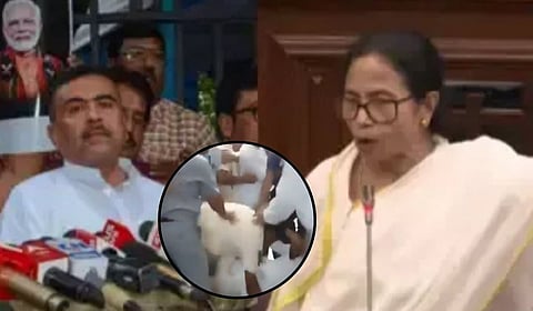 प. बंगाल विधानसभेत जोरदार राडा 