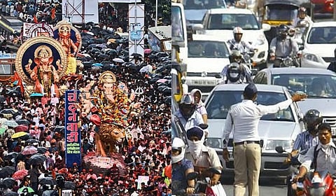 Mumbai : मुंबापुरी गणेश विसर्जनासाठी सज्ज; मुंबईच्या वाहतुकीत मोठे बदल, जाणून घ्या कोणते रस्ते राहणार बंद 