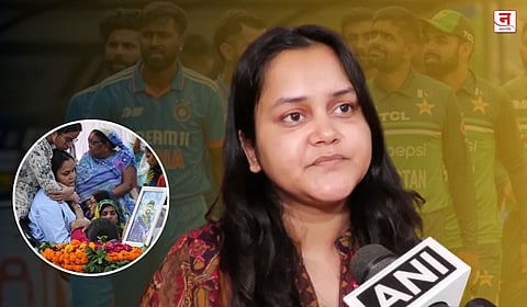 "BCCI च्या कुटुंबाचं कोणी मेलं नाही"; भारत-पाक सामन्यावर भडकली पहलगाम हल्ल्यातील पिडीतेची पत्नी; क्रिकेटर, स्पॉन्सर्सना घेतलं धारेवर