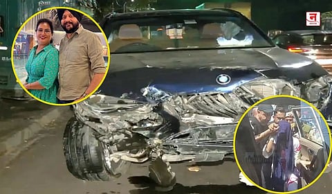 Delhi : भरधाव BMW च्या धडकेत अर्थ मंत्रालयाच्या अधिकाऱ्याचा मृत्यू, वेळेत उपचार न मिळाल्याचा पत्नीचा आरोप, महिला चालक अटकेत  