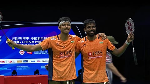 चीन मास्टर्स बॅडमिंटन स्पर्धा : सात्विक-चिराग अंतिम फेरीत; मलेशियन जोडीवर मिळवला विजय