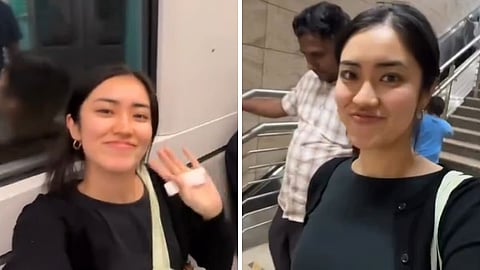Mumbai Metro 3 : जपानी तरुणीचा मेट्रो-३ मधून पहिला प्रवास; म्हणाली, "जपानमध्ये... 