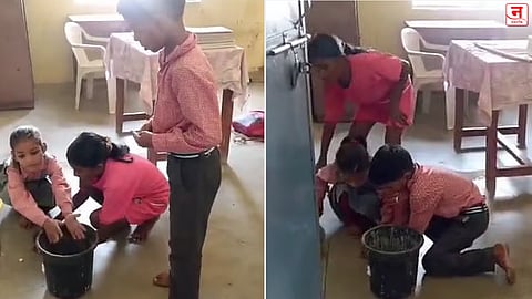 मध्य प्रदेश : विद्यार्थ्यांच्या हातात झाडू-फडका? शाळेतील लहानग्यांच्या व्हिडिओवर भडकले नेटकरी, शिक्षकांवर कारवाईची मागणी