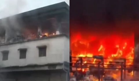 ठाणे-उल्हासनगरमध्ये अग्नितांडव; ठाण्यात सहा ठिकाणी लागल्या आगी, उल्हासनगरमध्ये मध्यरात्री खुर्ची फॅक्टरीला भीषण आग