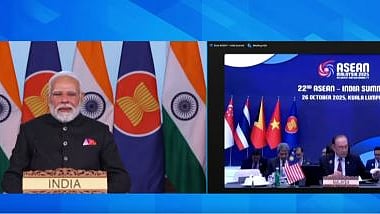 पंतप्रधान नरेंद्र मोदी यांनी ‘आसियन’ परिषदेला व्हीडिओ कॉन्फरन्सिंगद्वारे संबोधित केले.