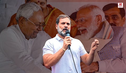 नितीश कुमार यांचा रिमोट कंट्रोल मोदी यांच्या हातात - राहुल गांधी