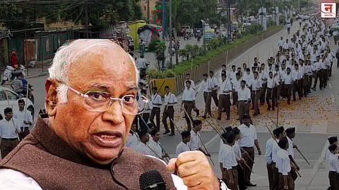 RSS वर बंदी घालण्याची खर्गेंची मागणी मोदींकडून सरदार पटेल यांच्या वारशाचा अपमान!