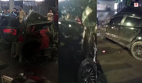 Pune Accident : कोरेगाव पार्क परिसरात भीषण दुर्घटना; भरधाव कारची मेट्रोच्या खांबाला जोरदार धडक, गाडीचे झाले तुकडे, २ भावांचा जागीच मृत्यू |Video