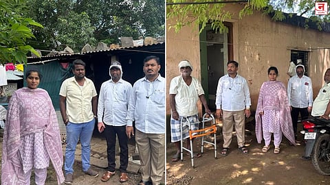 आठ महिन्यांच्या गरोदर तलाठीची शेतकऱ्यांसाठी धाव; शेताच्या बांधावर जाऊन केले पंचनामे