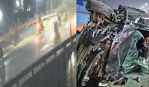 अंबरनाथमध्ये भीषण अपघात; शिवसेना उमेदवाराच्या गाडीने उडवलं, चौघांचा मृत्यू, थरकाप उडवणारा Video