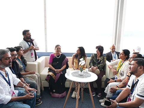 इफ्फी बाजारात देशोदेशीचे चित्रकर्मी आणि माध्यमकर्मींसाठी चित्रनगरीचा स्टॉल खुला