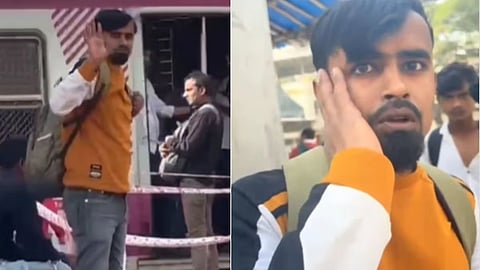 Mumbai : रेल्वे स्टेशनवर करत होता अश्लील हावभाव; तरुणीने घडवली चांगलीच अद्दल, Video व्हायरल 
