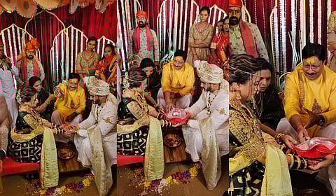 चित्रपटातील पिता–कन्या नाते सत्यात; प्राजक्ता गायकवाडचे कन्यादान वास्तुतज्ञ आनंद पिंपळकर यांच्या हस्ते