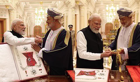 पंतप्रधान मोदींना ओमानचा सर्वोच्च नागरी सन्मान ‘ऑर्डर ऑफ ओमान’ प्रदान; मोदी म्हणाले, "हा सन्मान भारताच्या...