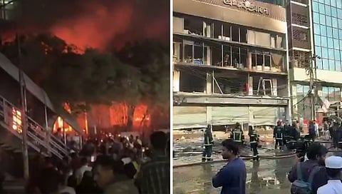 बांगलादेशात पुन्हा तणाव! शेख हसीनांच्या कट्टर टीकाकाराच्या मृत्यूनंतर हिंसाचार; हिंदू तरुणाला ठार केले, मीडिया कार्यालयांना पेटवले