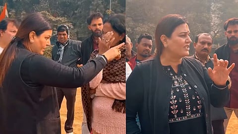 'एका महिन्यात हिंदी शिकली नाहीतर..;दिल्लीतील भाजप नगरसेविकेचा आफ्रिकन नागरिकाला दम, Video व्हायरल; नेटकऱ्यांकडून टीका