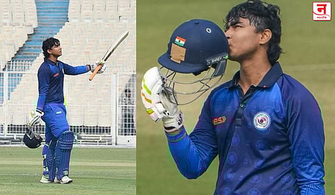 १४ वर्षांच्या वैभव सूर्यवंशीची वादळी खेळी; ३६ चेंडूंमध्ये ठोकले तुफानी शतक, एकाच सामन्यात मोडले दिग्गजांचे रेकॉर्ड्स