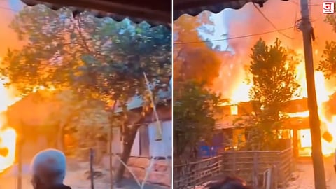 बांगलादेशात हिंदू कुटुंबांच्या ५ घरांना लावली आग