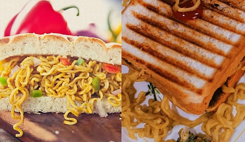 मॅगी सँडविचचा नवा ट्रेंड; झटपट नाश्त्यासाठी तरुणांची पहिली पसंती