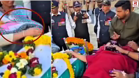 एकीकडे नवजात बाळाचा जन्म, दुसरीकडे जवान पतीचे अंत्यदर्शन; साताऱ्यातील काळीज पिळवटून टाकणारा Video व्हायरल