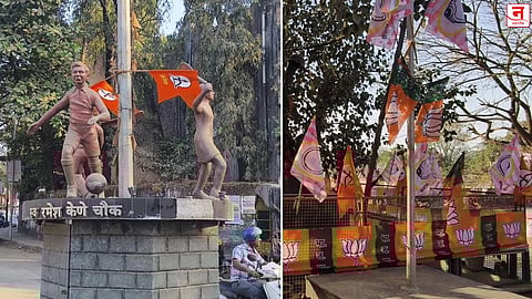 शहिदांच्या स्मारकांवर पक्षीय झेंड्यांचा कब्जा? उल्हासनगरातील चबुतरे राजकीय स्वार्थाच्या विळख्यात