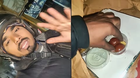 ‘नको घेऊ ऑर्डर, मीच खातो!’; दरवाजापर्यंत डिलिव्हरीवरून वाद, झोमॅटो रायडरने स्वतःच फस्त केलं जेवण, Video व्हायरल