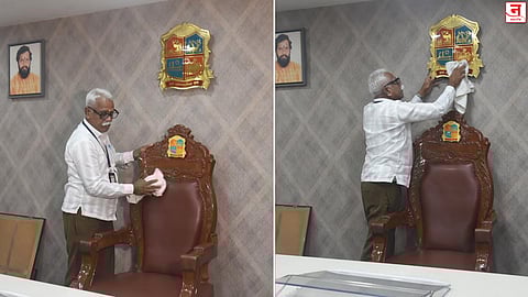 महापालिकेतील पक्षीय व प्रशासकीय कार्यालयांची साफसफाई मोहीम सुरू