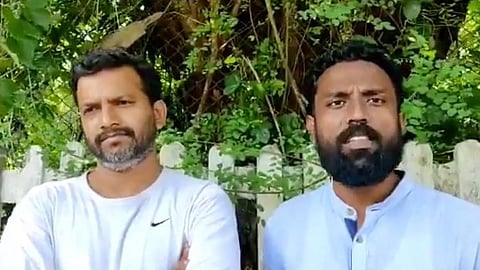 रमेश गायचोर (डावीकडून) आणि सागर गोरखे