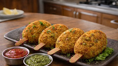 लहानांसह मोठेही करतील फस्त; कपभर पोह्यापासून बनवा कुरकुरीत व्हेजिटेबल लॉलीपॉप!