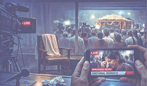 दुःखाचं बाजारीकरण; संवेदनेपासून सनसनाटीपर्यंतचा प्रवास