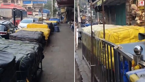 दादरच्या फूटपाथवर फेरीवाल्यांचा कब्जा! कारवाईनंतरही चित्र जैसे थे; व्हायरल Video मुळे नागरिकांचा संताप