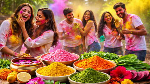 Holi 2026 : केमिकलयुक्त रंगांना बाय बाय! नैसर्गिक रंगांनी करा सण साजरा; जाणून घ्या घरगुती रंगांचे पर्याय