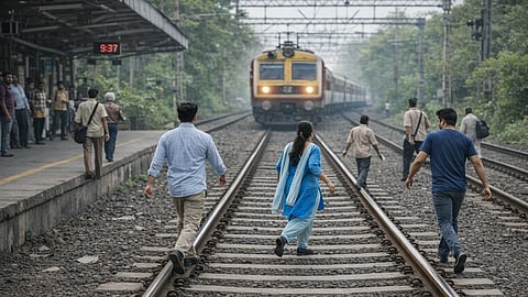 रेल्वे रूळ ओलांडताना झालेला अपघात अनुचित घटना नाही; उच्च न्यायालयाचा नुकसानभरपाई देण्यास नकार